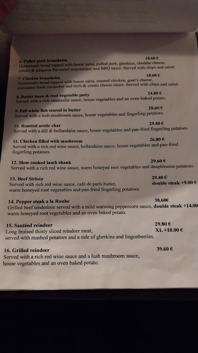 Menu Ravintola Rouhe-1