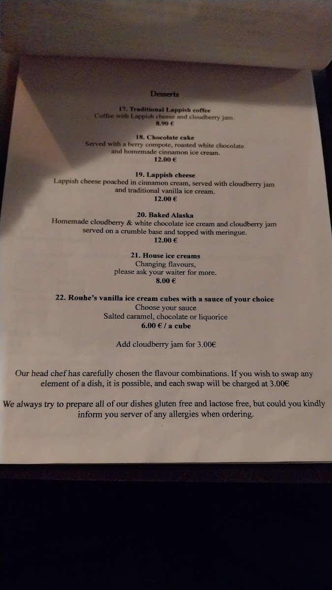 Menu Ravintola Rouhe-3