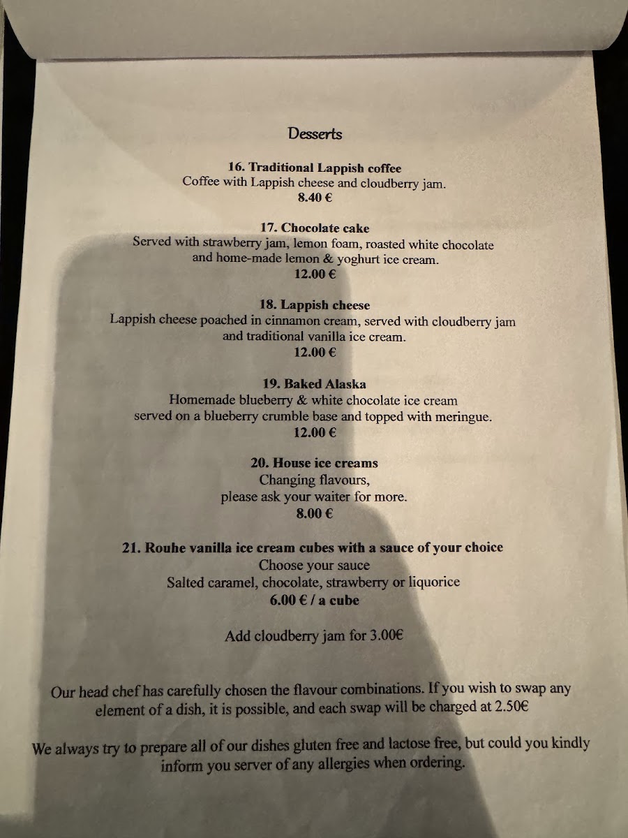 Menu Ravintola Rouhe-7